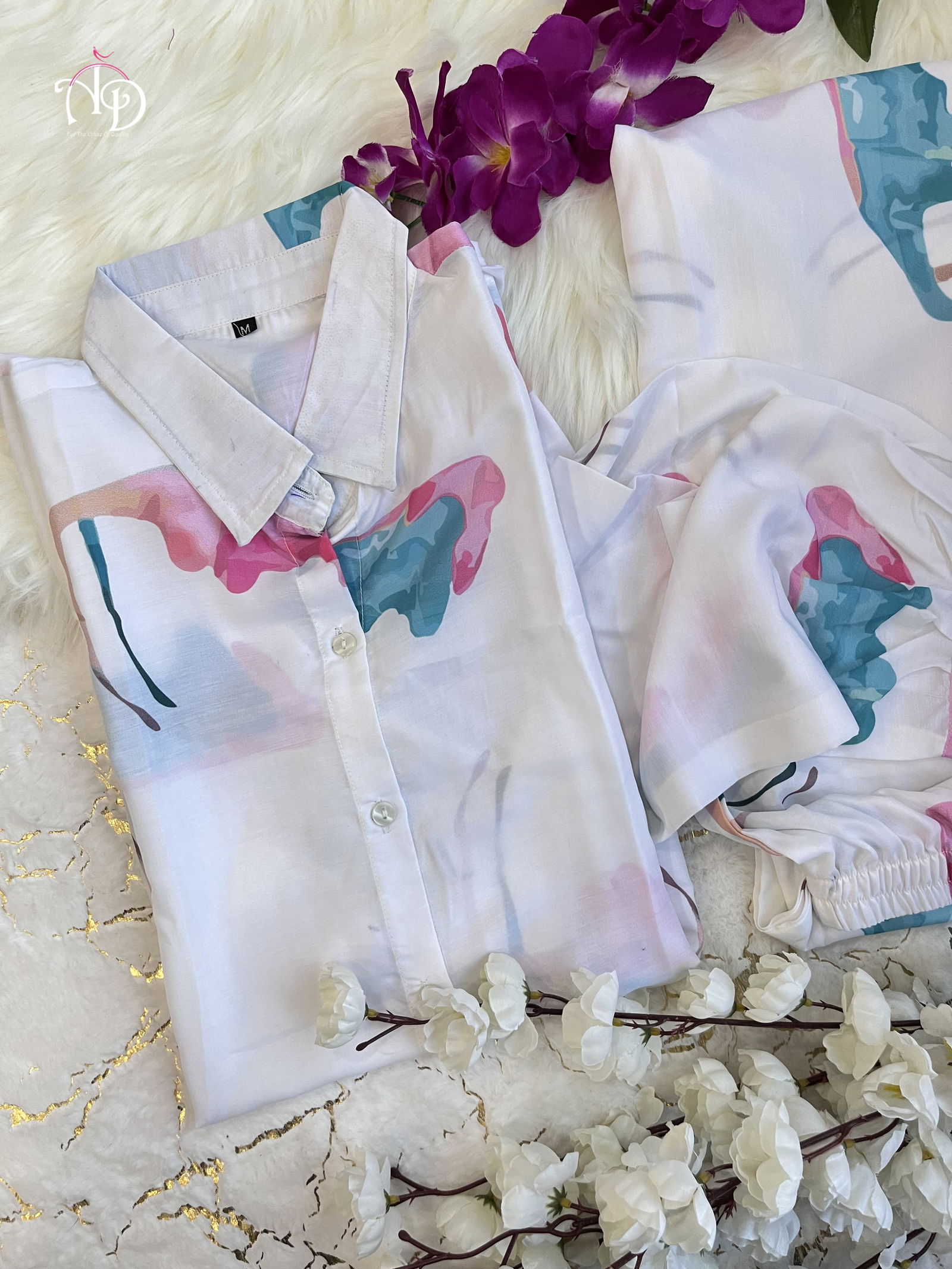 New Muslin Pure Cotton Co-ord Set 